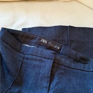 Zara Navy Blue Jean Trousers